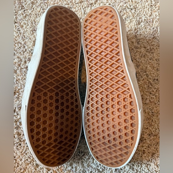 VANS Perf Leather Classic Unisex Slip On Shoes Black White Soles Mens 8.5 W 10 - Picture 5 of 9